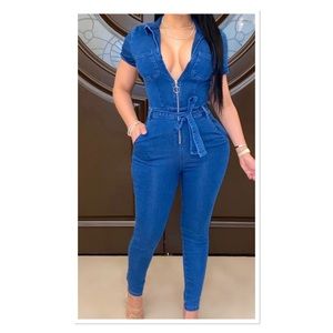 Denim jumpsuit